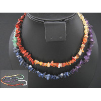 30-34 Inch Chip Necklace - Chakra Stone - 10 pcs pack