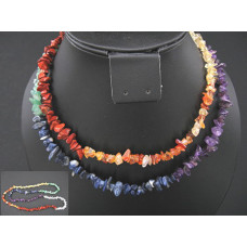 30-34 Inch Chip Necklace - Chakra Stone - 10 pcs pack