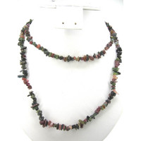 30-34 Inch Chip Necklace - Tourmaline  - 10 pcs pack