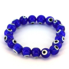 Blue Eye Bracelet - Dark Blue - 10 pcs pack