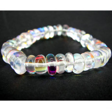 Irregular Gemstone Bracelet - 10 pcs pack - Clear AB