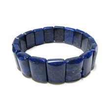 Lapis Stretch Bracelet - 16X12mm Rectangle