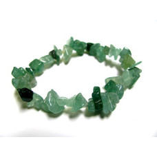 7 Inch Stretch Chip Bracelet - Aventurine  -10 pcs pack