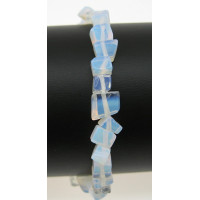 7 Inch Stretch Chip Bracelet - Opalite  -10 pcs pack