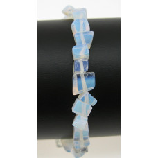 7 Inch Stretch Chip Bracelet - Opalite  -10 pcs pack