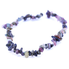 7 Inch Stretch Chip Bracelet - Tourmaline -10 pcs pack