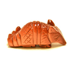 Armadillo 2.25 Inch Figurine - Goldstone