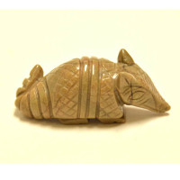 Armadillo 2.25 Inch Figurine - Silver Leaf Jasper