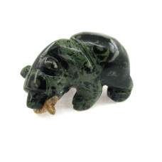 Bear with fish 2.25 Inch Figurine - Kambaba Jasper