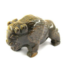 Buffalo 2.25 Inch Figurine - Tiger Eye