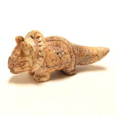 Dinosaur (Triceratops) 2.25 Inch Figurine - Picture Jasper