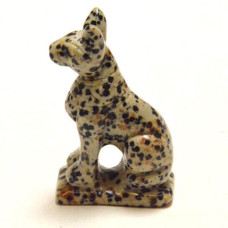 Egyptian Cat Bast 2.25 Inch Figurine - Dalmatian Dacite