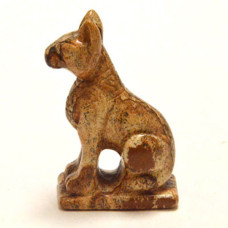 Egyptian Cat Bast 2.25 Inch Figurine - Picture Jasper