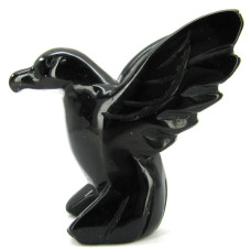 Hummingbird 2.25 Inch Figurine - Obsidian Black