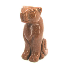 Panther Sitting 2.25 Inch Figurine - Goldstone