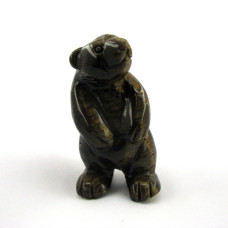 Bear Standing 1.5 Inch Figurine - Tiger Eye