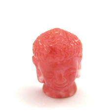 Buddha Head 1.5 Inch Figurine - Cherry Quartz