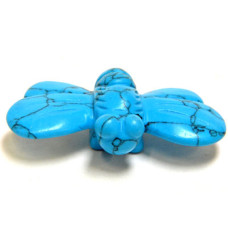 Bumble Bee 1.5 Inch Figurine - Howlite Turquoise