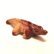 Crocodile 1.5 Inch Figurine - Rainbow Jasper