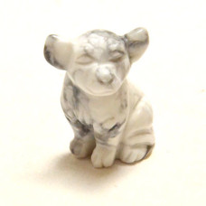 Dog (Chihuahua) 1.5 Inch Figurine - Howlite White