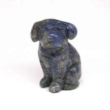 Dog (Pug) 1.5 Inch Figurine - Sodalite