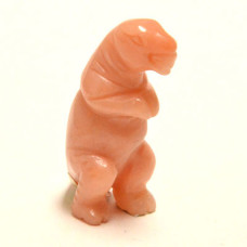 Dinosaur (T-Rex) 1.5 Inch Figurine - Orange Calcite