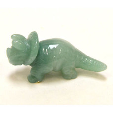 Dinosaur (Triceratops) 1.5 Inch Figurine - Aventurine