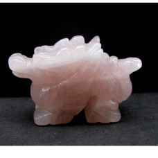 Dragon Classic 1.5 Inch Figurine - Rose Quartz