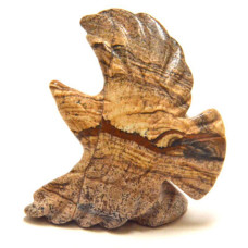 Eagle Soaring 1.5 Inch Figurine - Picture Jasper