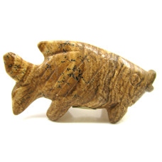 Fish Classic 1.5 Inch Figurine - Picture Jasper