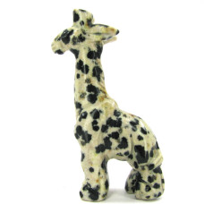 Giraffe Standing 1.5 Inch Figurine - Dalmatian Dacite