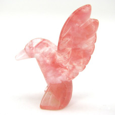 Hummingbird 1.5 Inch Figurine - Cherry Quartz