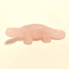 Lizard 1.5 Inch Figurine - Rose Quartz