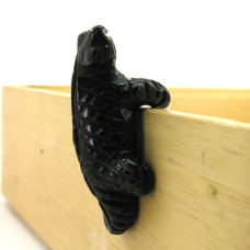 Lizard Climbing 1.5 Inch Figurine - Obsidian Black