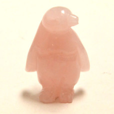 Penguin 1.5 Inch Figurine - Rose Quartz