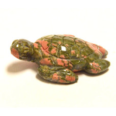 Sea Turtle 1.5 Inch Figurine - Unakite