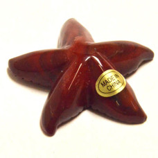 Starfish 1.5 Inch Figurine - Rainbow Jasper