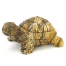 Turtle 1.5 Inch Figurine - Picture Jasper