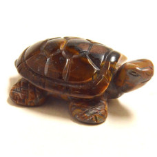 Turtle (Two Tone) 1.5 Inch Figurine - Tiger Eye