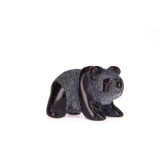 Panda Classic 1 Inch Figurine - Obsidian Black