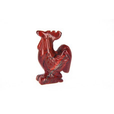 Rooster 1 Inch Figurine - Rainbow Jasper