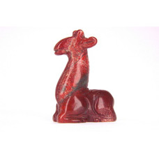 Giraffe Classic Carved Fetish Bead 0.75 Inch - Rainbow Jasper