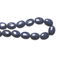 20 x 15mm Oval Lapis Bead Strand