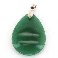 GP Teardrop - Flat Teardrop Pendant with Bail - Aventurine