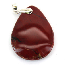 GP Teardrop -  Flat Teardrop Pendant with Bail - Rainbow Jasper