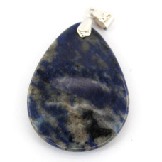 GP Teardrop - Flat Teardrop Pendant with Bail - Sodalite