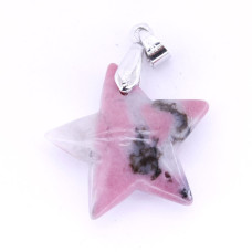 GP Star Pendant with Bail - Rhodonite