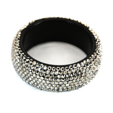 Crystal Rhinestone Fashion Bracelet - Silver