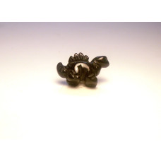 Dinosaur (Stegosaurus) 1 Inch Figurine - Obsidian Black