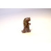 Dinosaur (T-Rex) Carved Fetish Bead 0.75 Inch - Amethyst